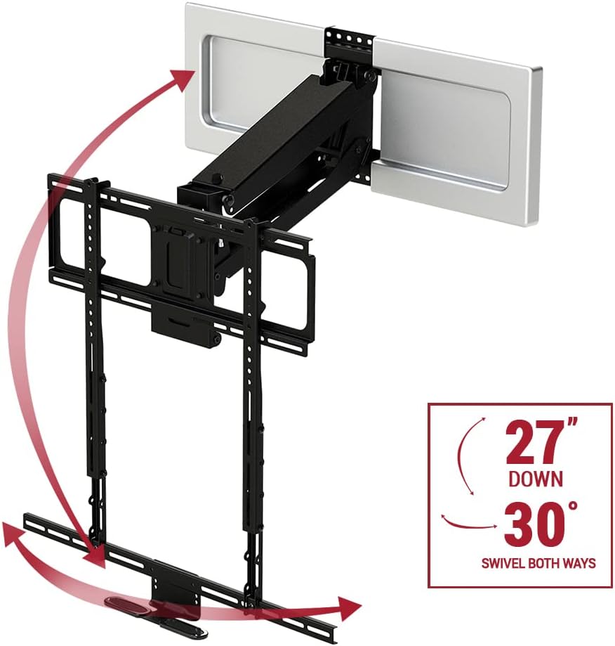 Pull Down TV Mount for 40" to 80" Screen TVs to 90 lbs D79962