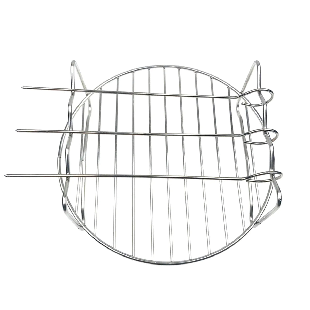10Pcs Air Fryer Accessory Kit Frying Baking Pan Rack Pizza Tray Metal Holder Bread Bracket Cupcake Mould Set H63513