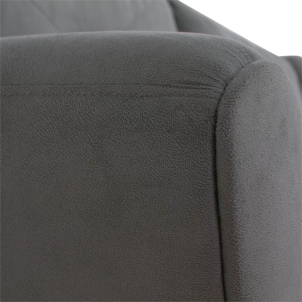 Gray Sectional with Rolled Arms Q9035