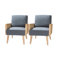 Blue Cane Accent Chair (Set of 2) R8357