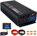 1500 Watt Pure Sine Wave Power Inverter 12V DC to AC 110V 120V with LCD Display Remote Switch F8975
