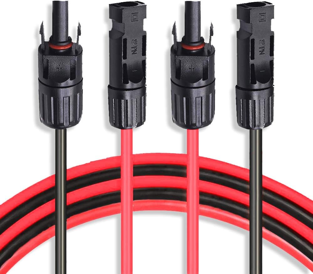 10 AWG 50 Feet Solar Extension Cable with Female and Male Connector C754