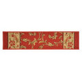 Floral Red Rectangle Stair Tread A65407