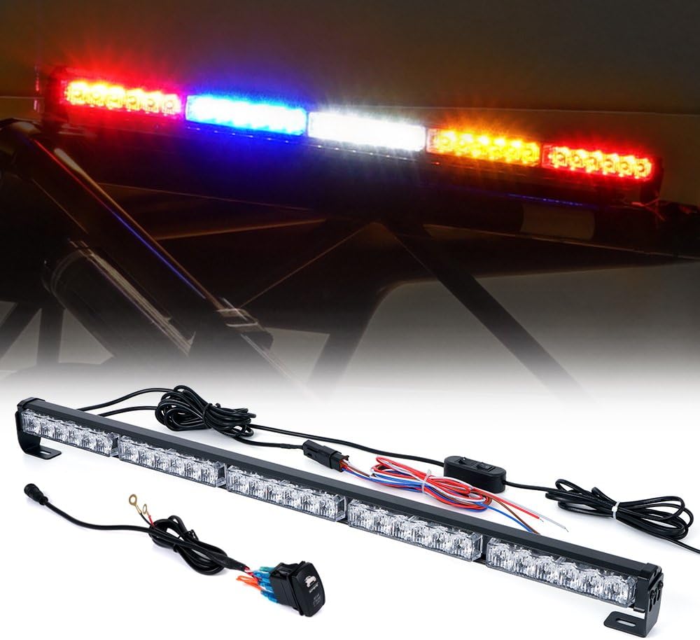 30 Inch LED Chase Strobe Light Bar with Running Turn Signal Brake Reverse Lights V36790
