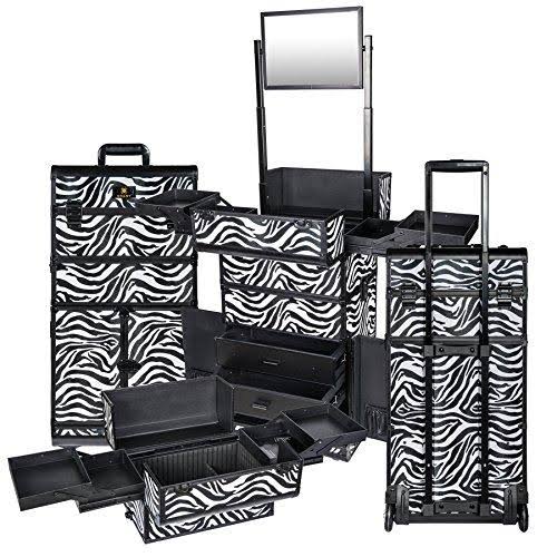 Gold Rolling Train Case Trolley Case B572286