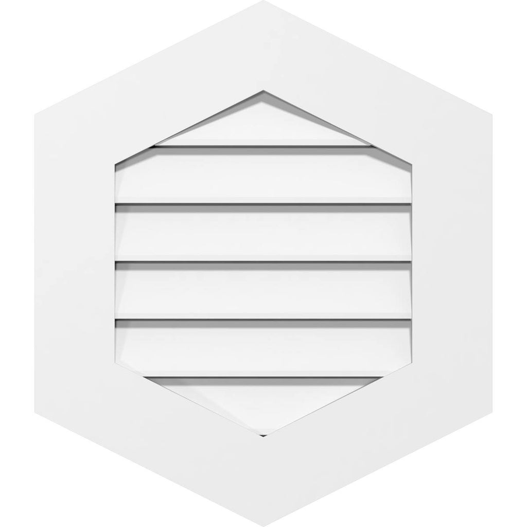 32x22W x 32x22H PVC Gable Vent D209172