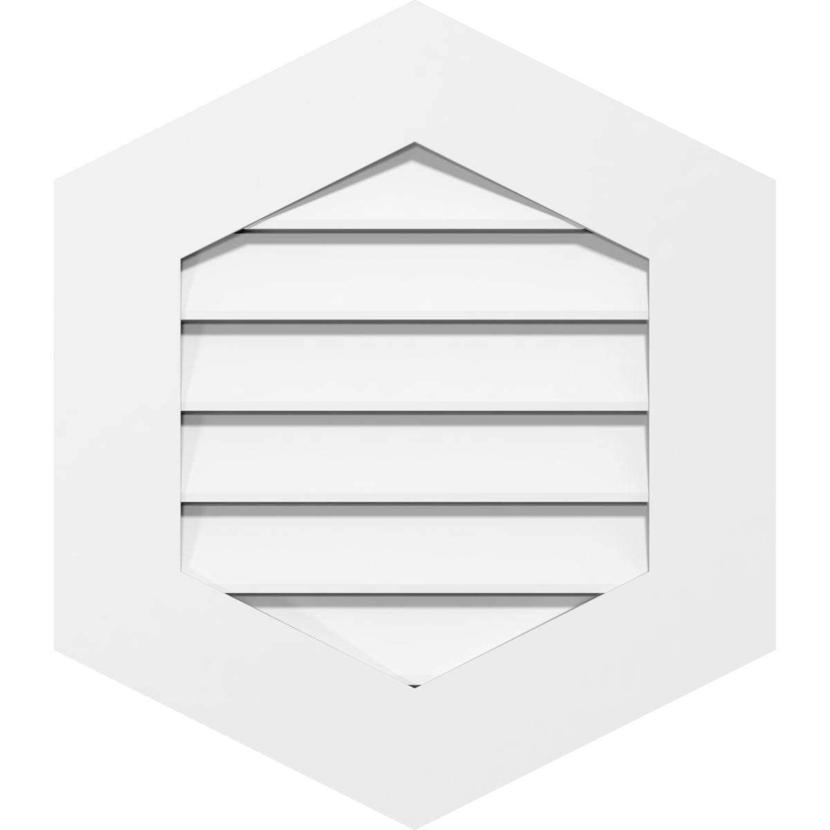 32x22W x 32x22H PVC Gable Vent D209172