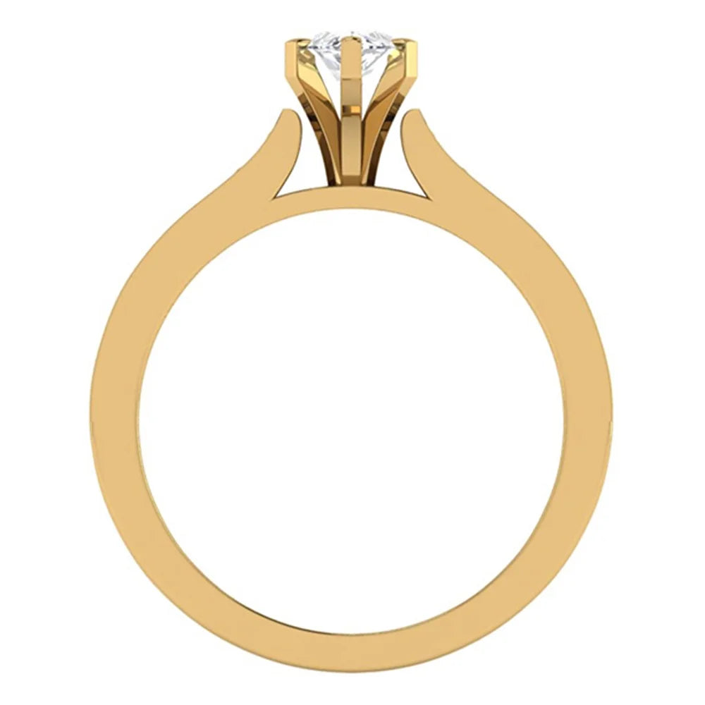 Marquise Cut Diamond Ring 14K Gold 1.00 CT TW S711716