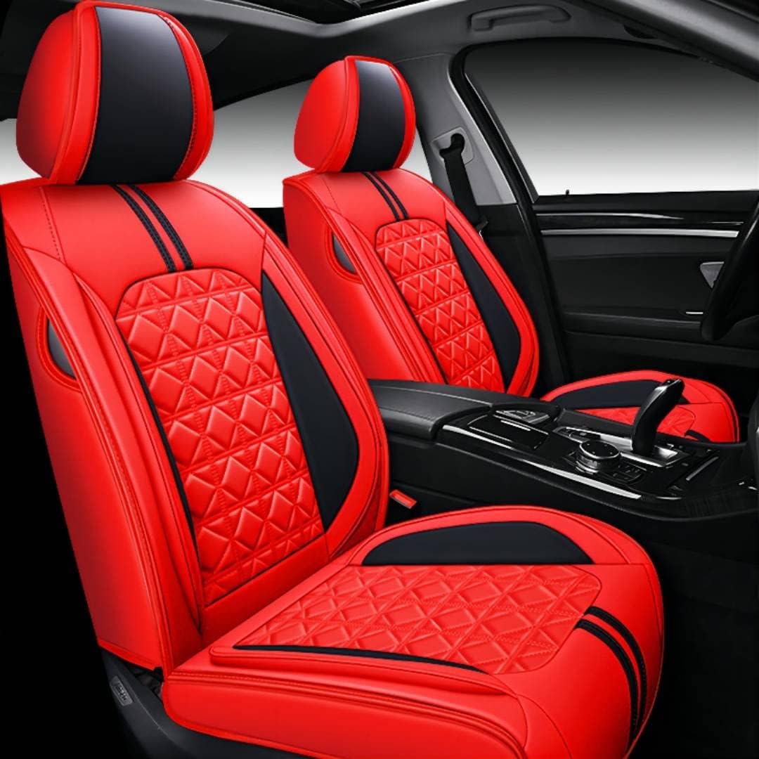 Black Synthetic Leather 5-Seater Full Set Seat Cover N444