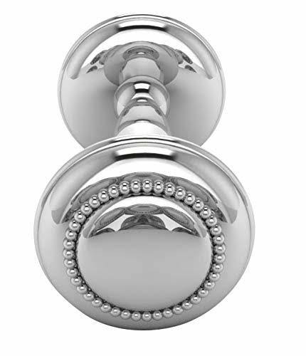 Silver Beaded Sterling Dumbbell Rattle Y965
