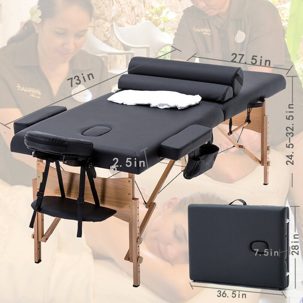 Portable Facial Spa Bed with Sheet and Cradle Cover Z453339