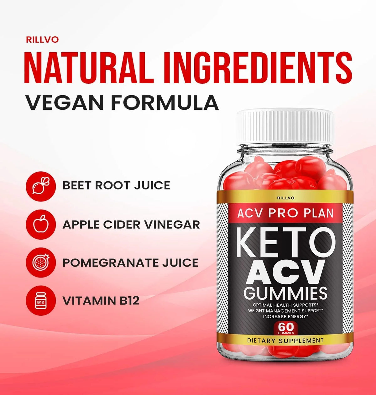 2 Pack ACV Keto Gummies Dietary Supplement 120 Gummies S44220