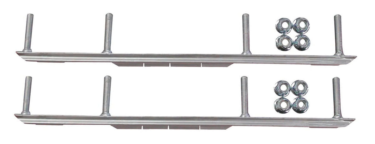 Orange XT Snowmobile Skis with 7.5" Shaper Bars Complete Kit X81075