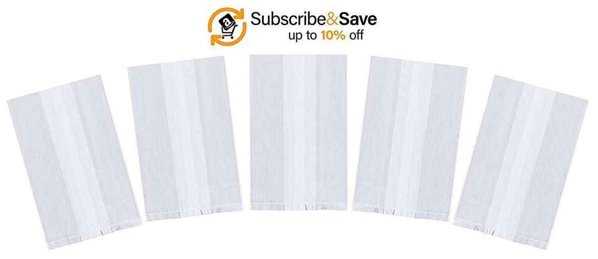 1000 Pack Clear Flat Poly Bags 2 Mil Z833