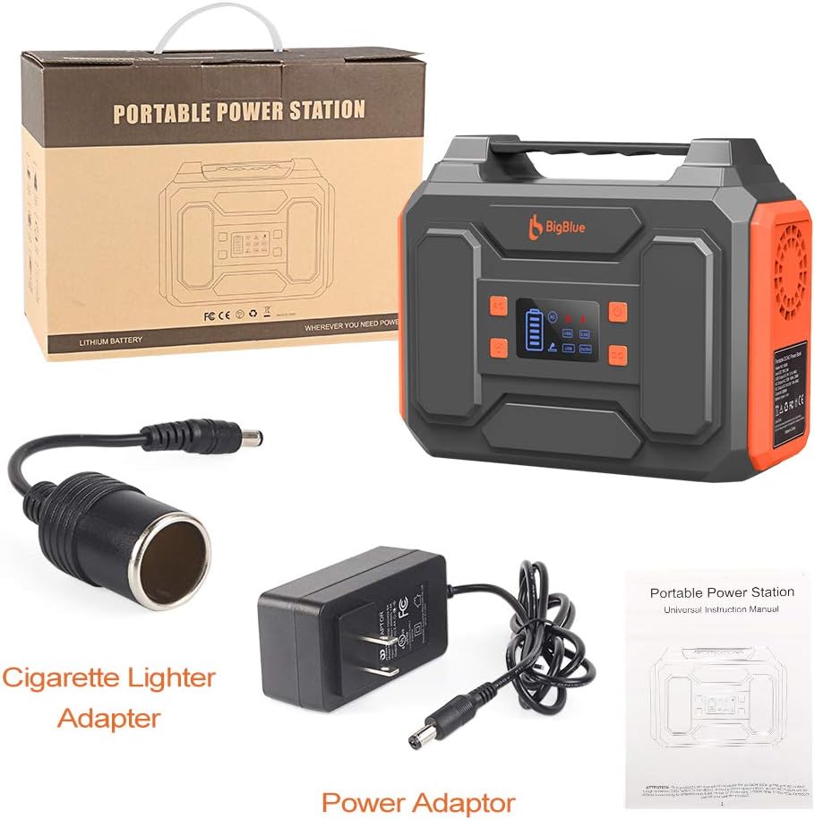 250Wh Portable Power Station Solar Generator with 120V AC Outlets C725822