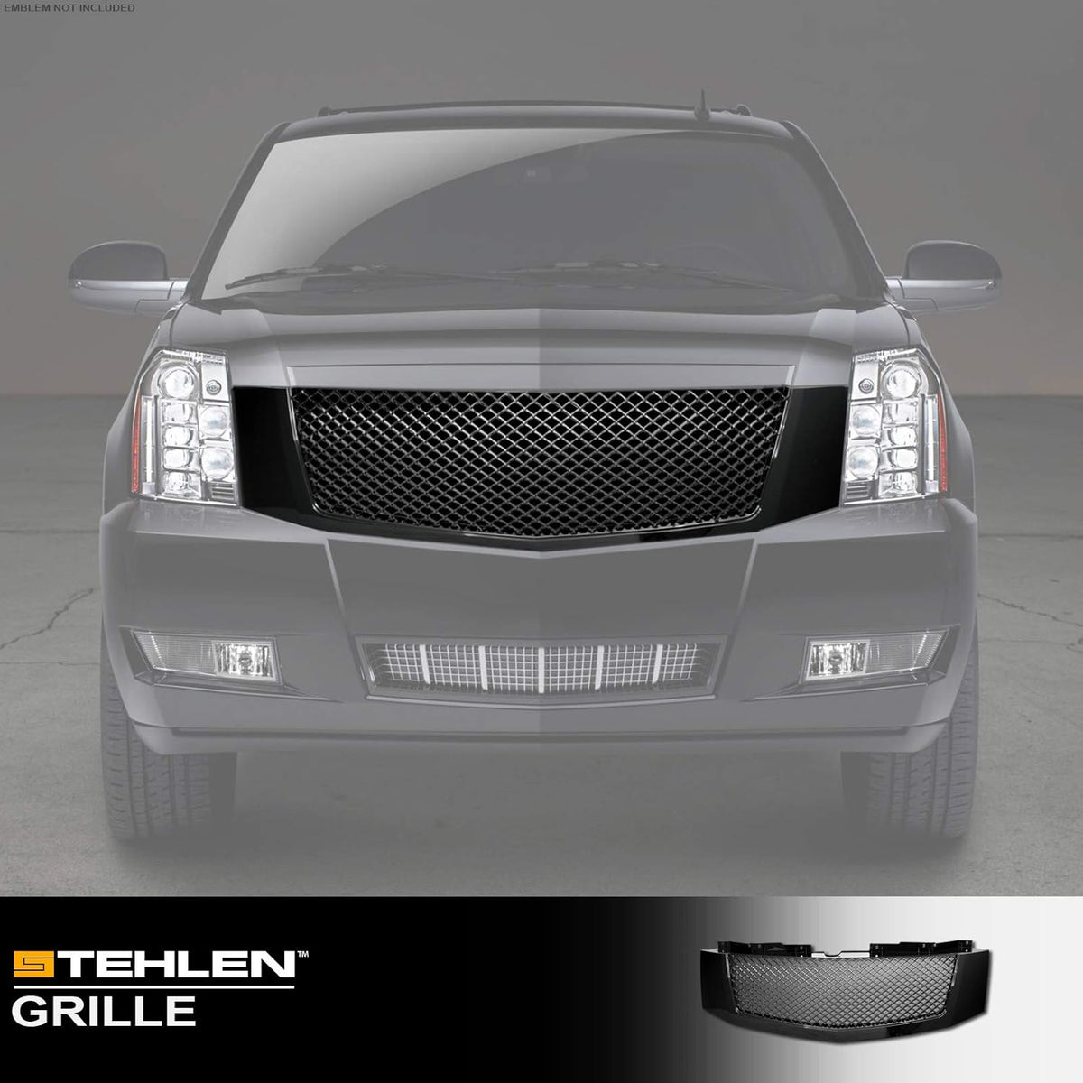 Black Mesh Front Hood Bumper Grille C51590