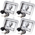 4 Pack Stainless-Steel T Handle Lock with Gasket and Keys D6162