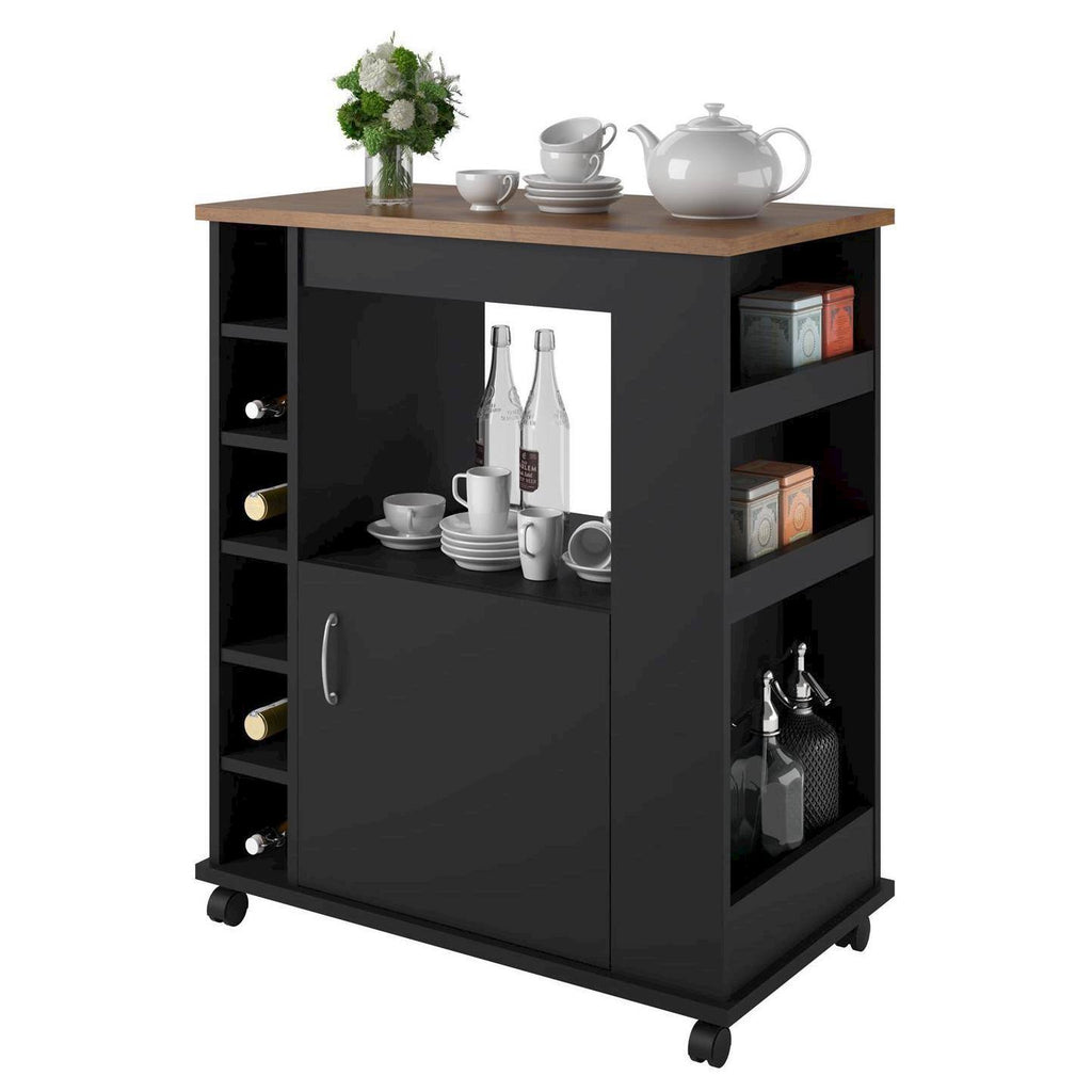 Black Kitchen Cart X819028