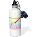 21 oz White Sports Water Bottle K8206