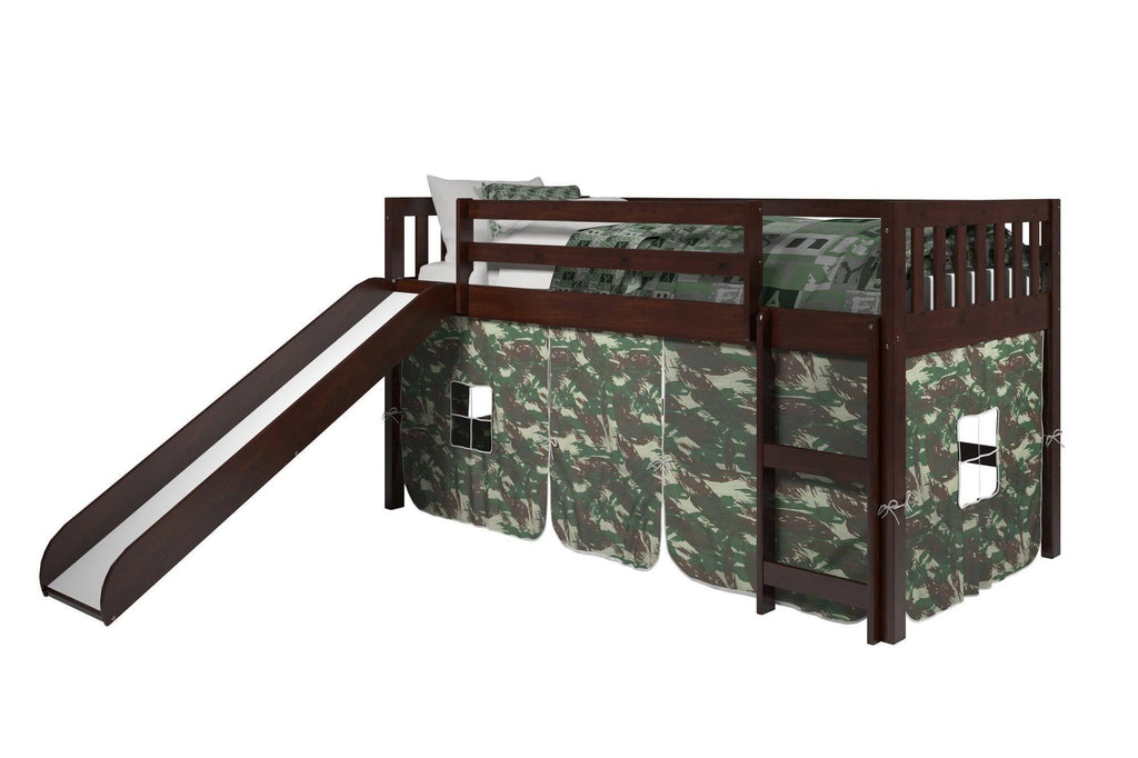 Cappuccino Low Loft with Zebra Tent Kit Y13267