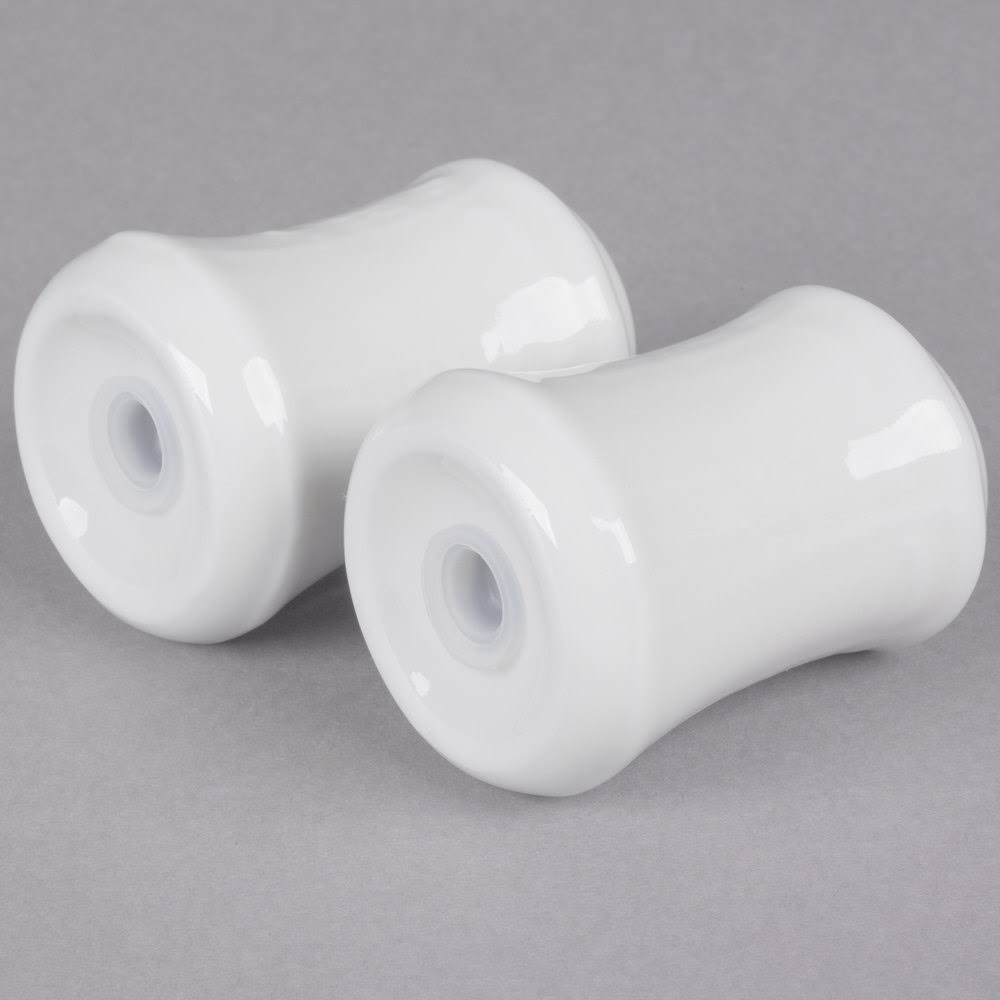 Bright White China Salt and Pepper Set V618750