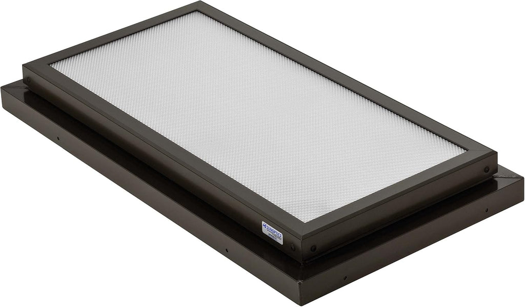 2-Feet by 3-Feet Triple Glazed Manually Venting Curb-Mounted Prismatic Flat Skylight Q55603