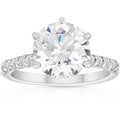 14k White Gold Lab Grown Diamond Engagement Ring H715005