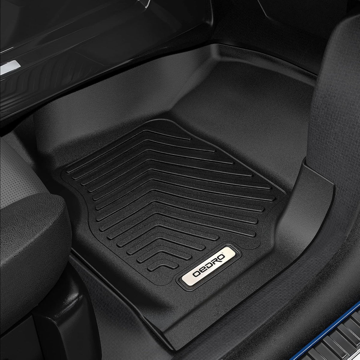 Black TPE Floor Mats Full Set Liners V281