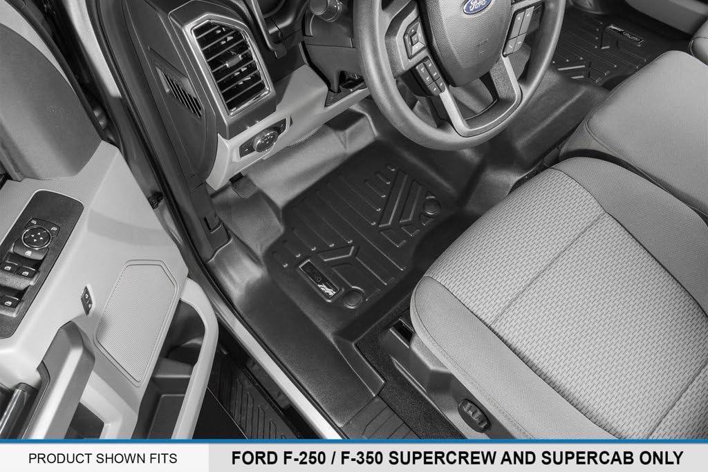 2 Row Black Floor Mats Set O198