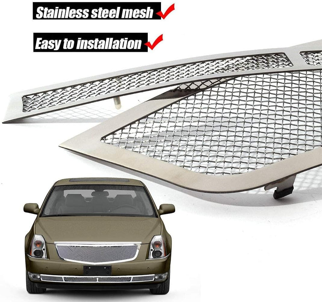Chrome Stainless Steel Diamond Mesh Grille Insert X266