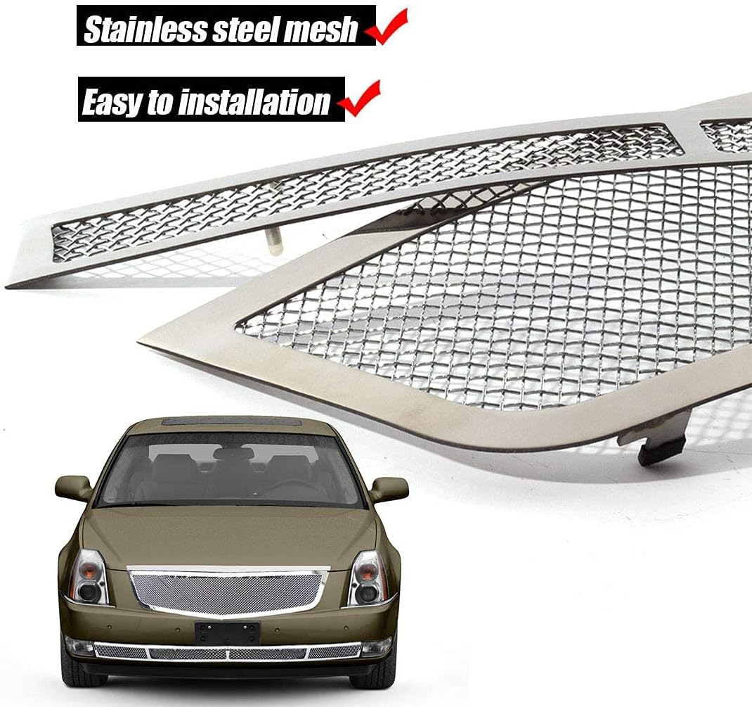 Chrome Stainless Steel Diamond Mesh Grille Insert X266