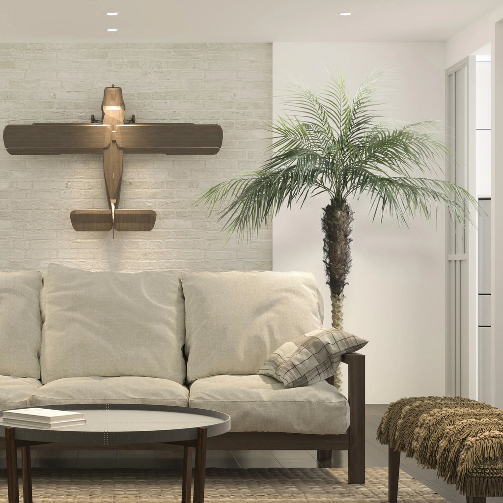 7' Artificial Potted Phoenix Palm Tree A4199