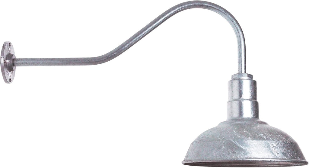 Matte Black Gooseneck Barn Light D103