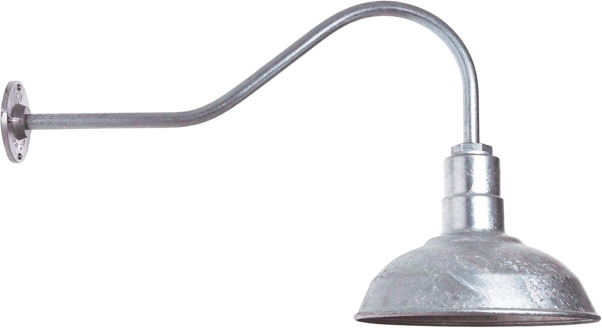 Matte Black Gooseneck Barn Light D103