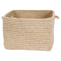 Natural Wool Light Beige Square Basket A853384