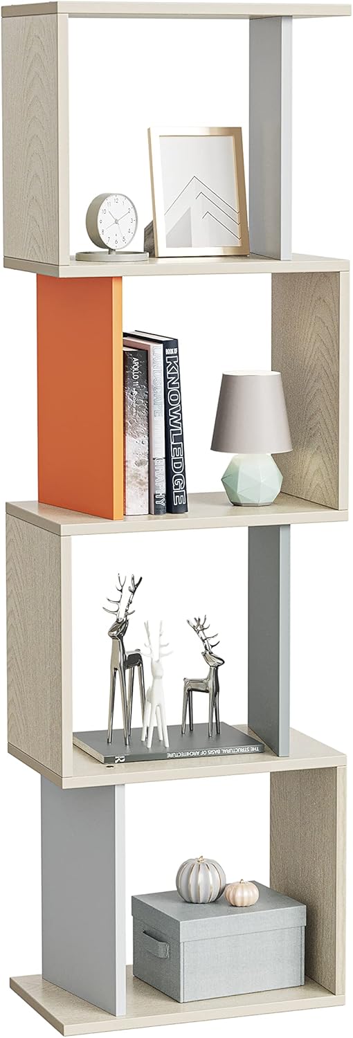Rustic Brown 4 Tier Open Bookcase T161