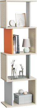 Rustic Brown 4 Tier Open Bookcase T161