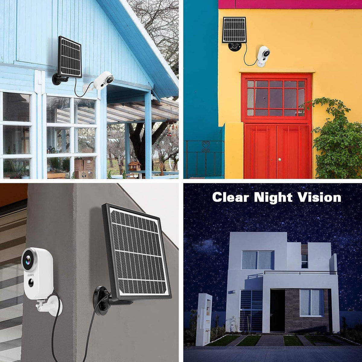 1080P Solar Powered Outdoor Security Camera System with Night Vision S380421