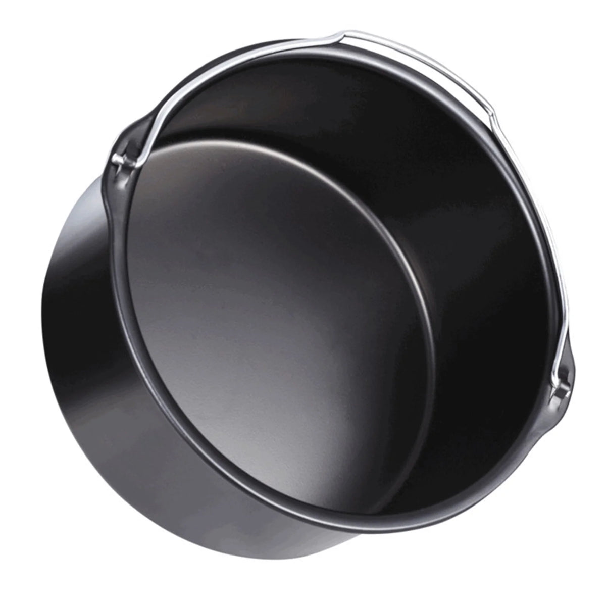 10Pcs Air Fryer Accessory Kit Frying Baking Pan Rack Pizza Tray Metal Holder Bread Bracket Cupcake Mould Set H63513