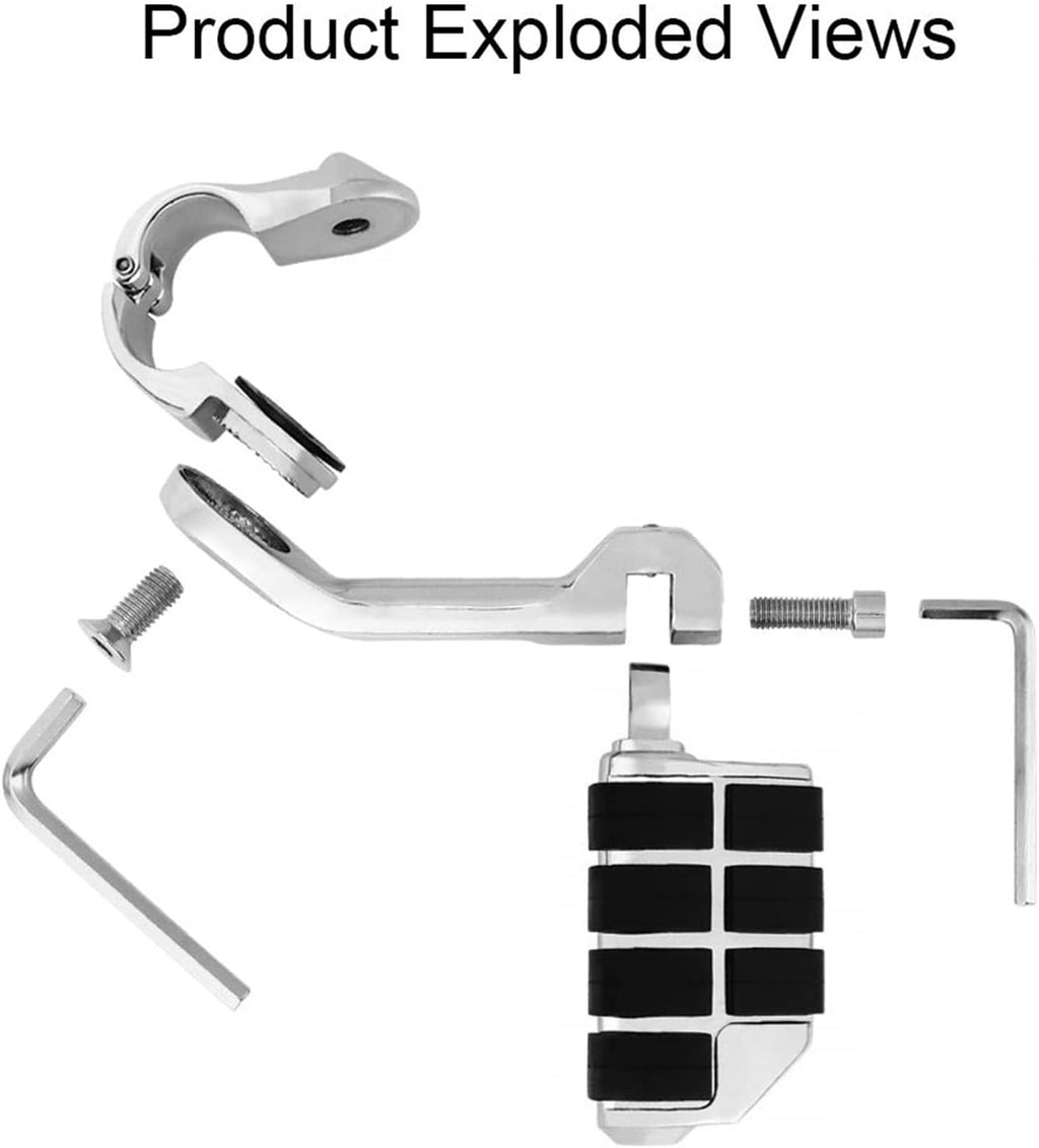 1 1/4-Inch Highway Pegs Foot Rests Pack of 2 J301