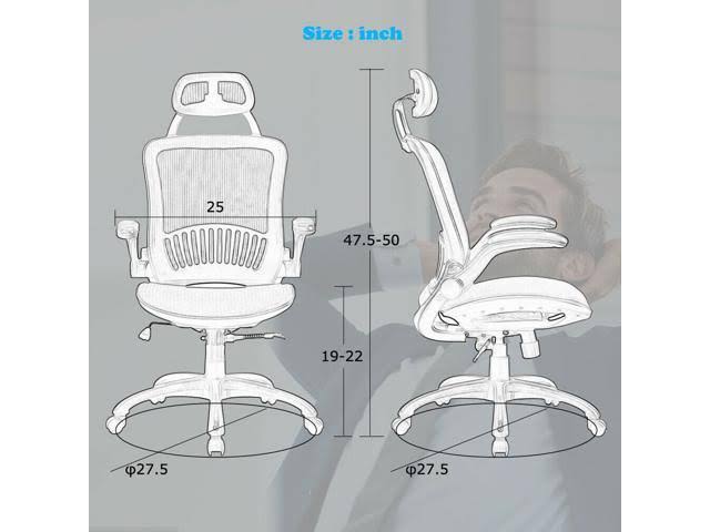 Ergonomic High Back Swivel Mesh Office Chair J997