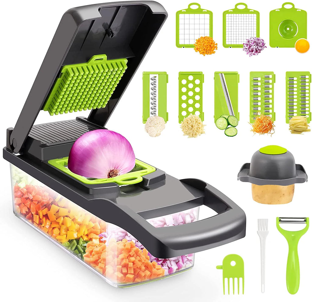 13-in-1 Vegetable & Fruit Chopper with Colander Container E2912