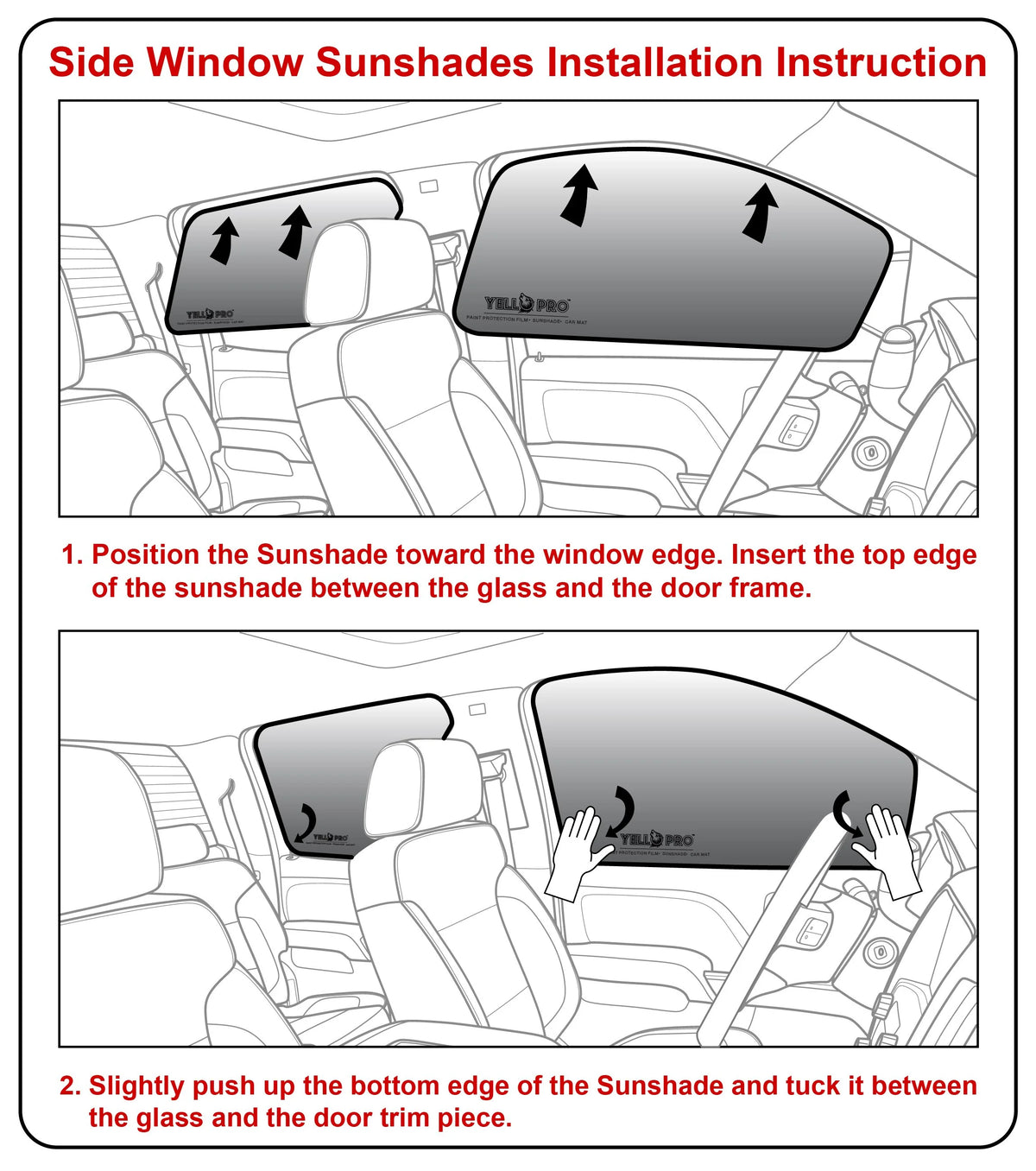 Set of 2 Front Row Sunshades for Jeep Wrangler T31041