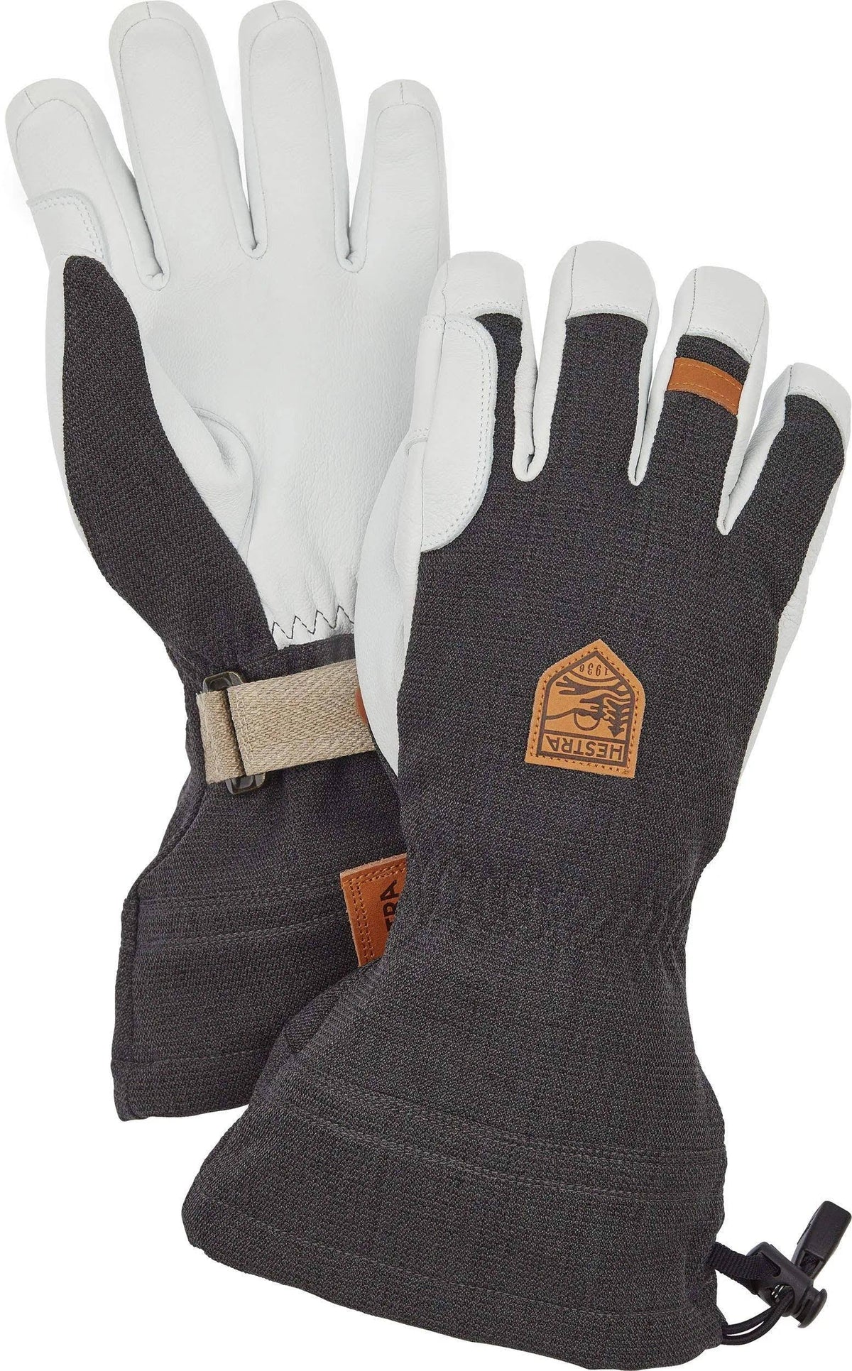 Army Leather Patrol Gauntlet Glove Charcoal / 11 K2352