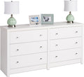 White 6-Drawer Dresser G258039