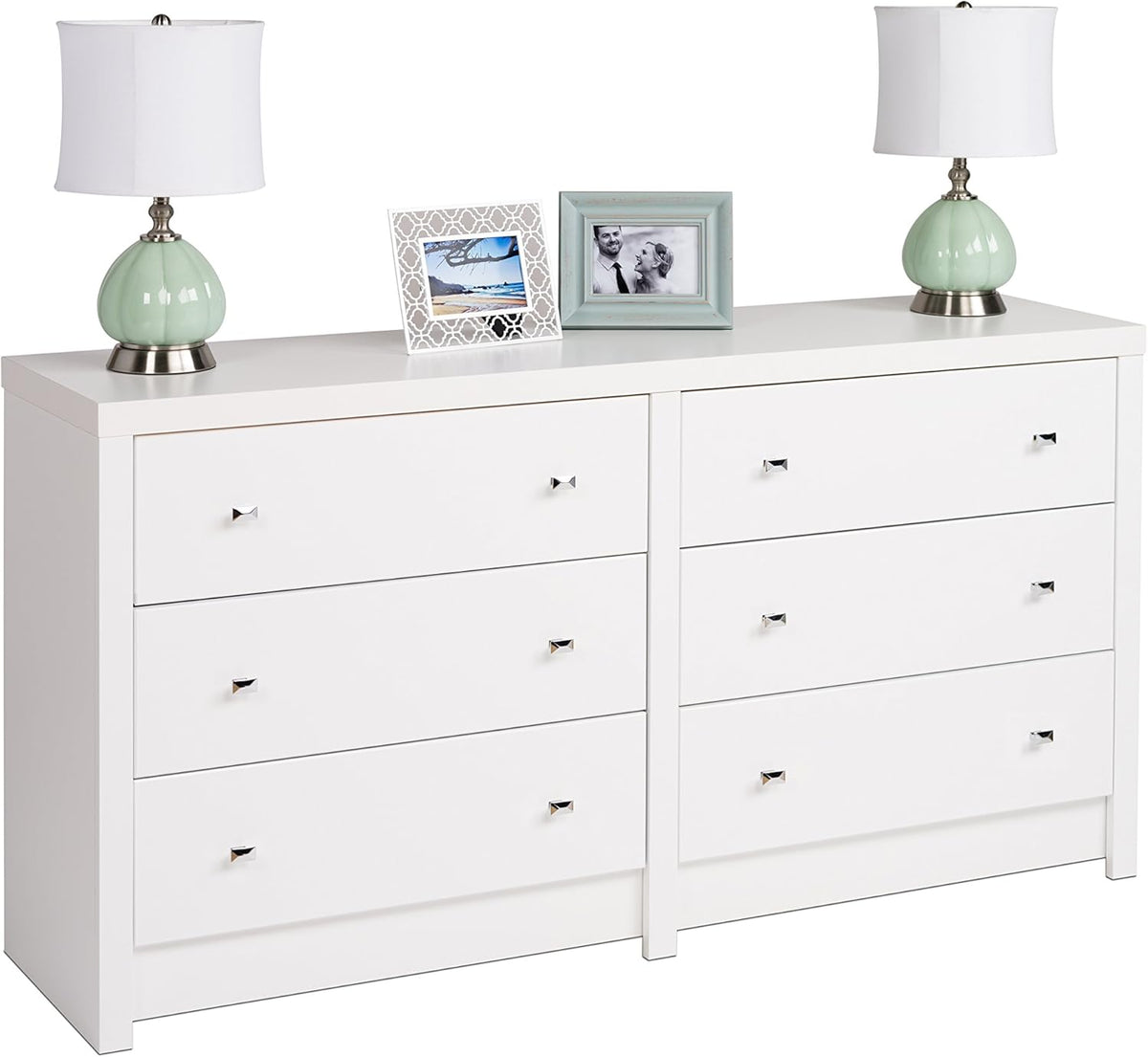 White 6-Drawer Dresser G258039