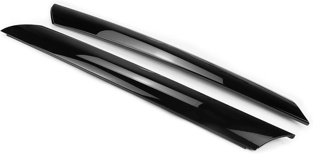 Gloss Black Windshield Pillar Trim Panel Molding Pack of 2 J481