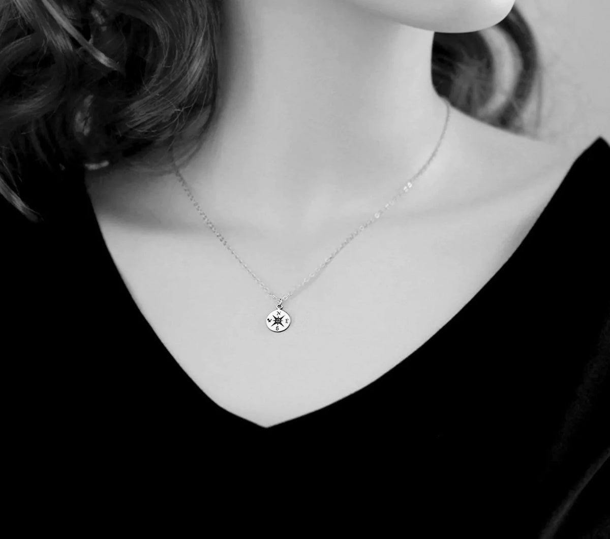 1/2 Inch Gold Charm Necklace B9170