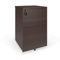Walnut Mobile Wooden Pedestal Filing Cabinet N3664