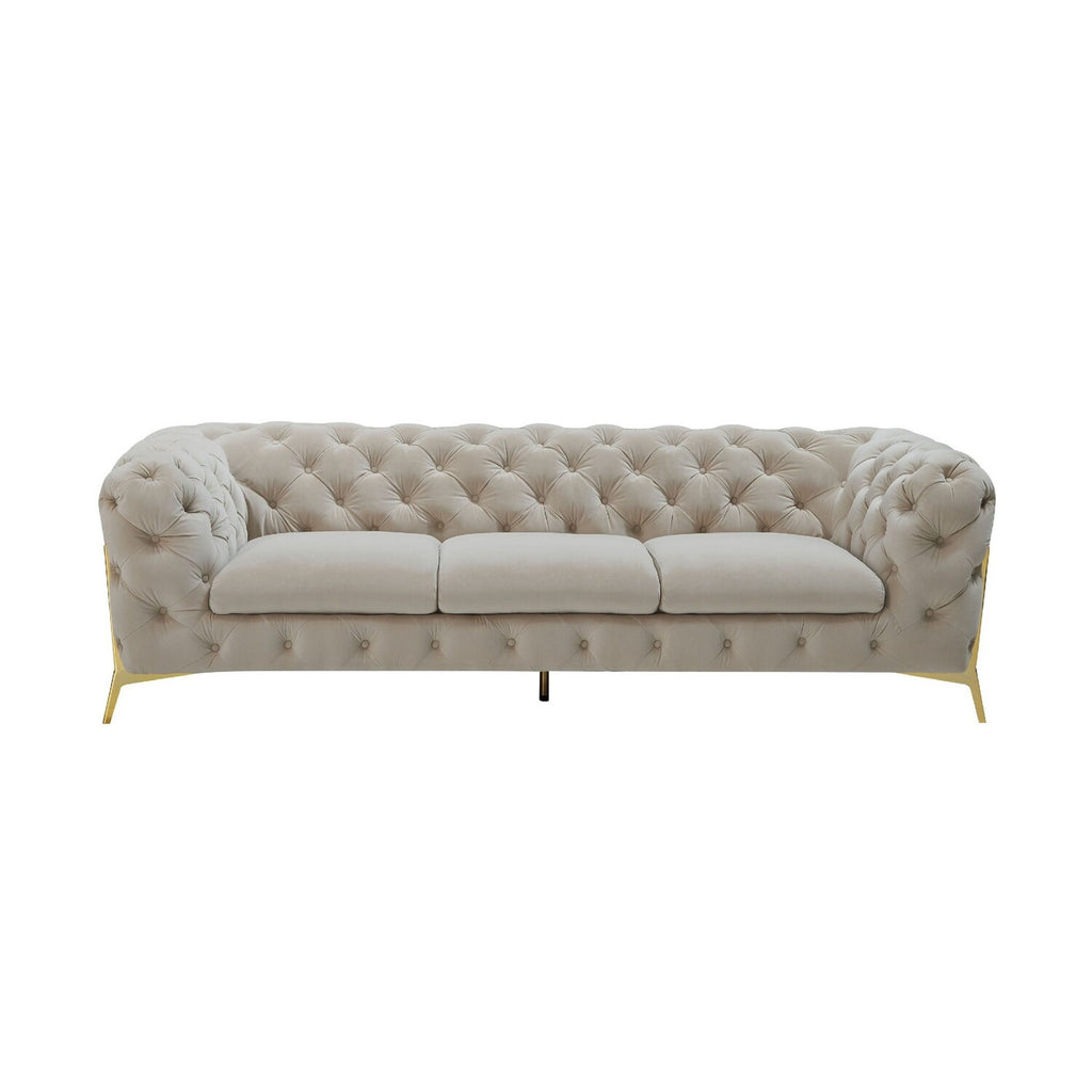 Beige Velour Sofa C637976